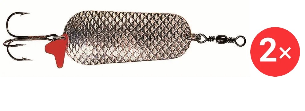 Effzett Scales Spoon 6,5 cm, 2 × 30 g Silver / Silver