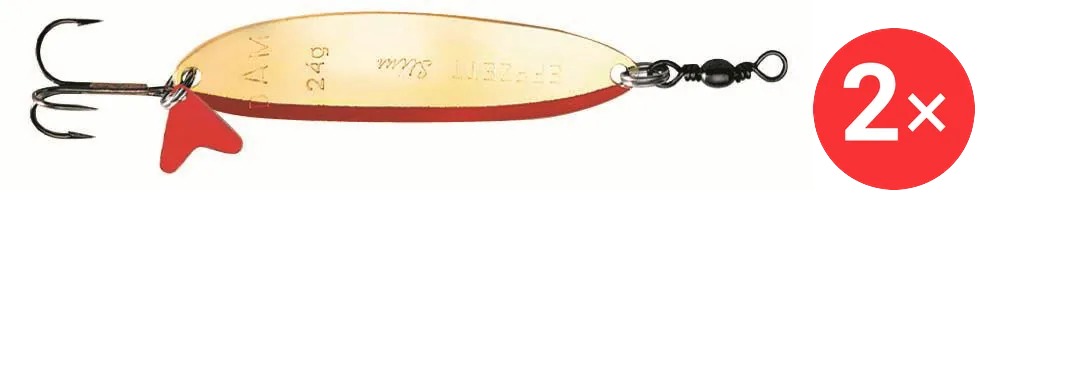 Effzett Slim Standard Spoon 5 cm, 2 × 8 g Silver / Gold