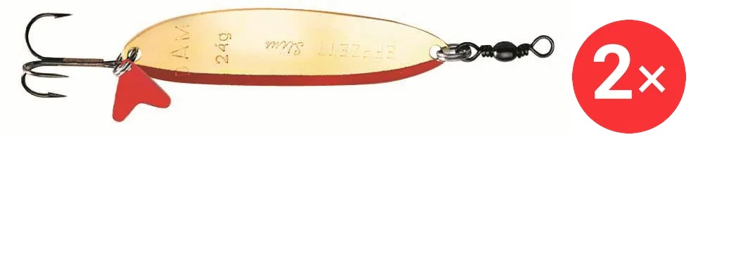 Effzett Slim Standard Spoon 8 cm, 2 × 24 g Silver / Gold