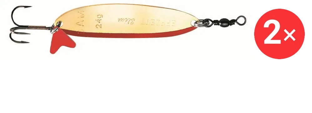 Effzett Slim Standard Spoon 9,5 cm, 2 × 32 g Silver / Gold