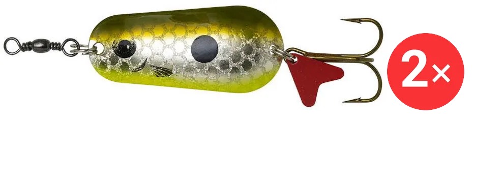 Effzett Standard Spoon 6,5 cm, 2 × 30 g Olive / Silver UV