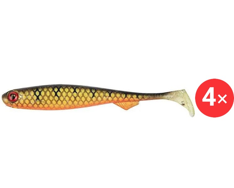 FOX Rage Slick Shad 9 cm Natural Perch 4 ks