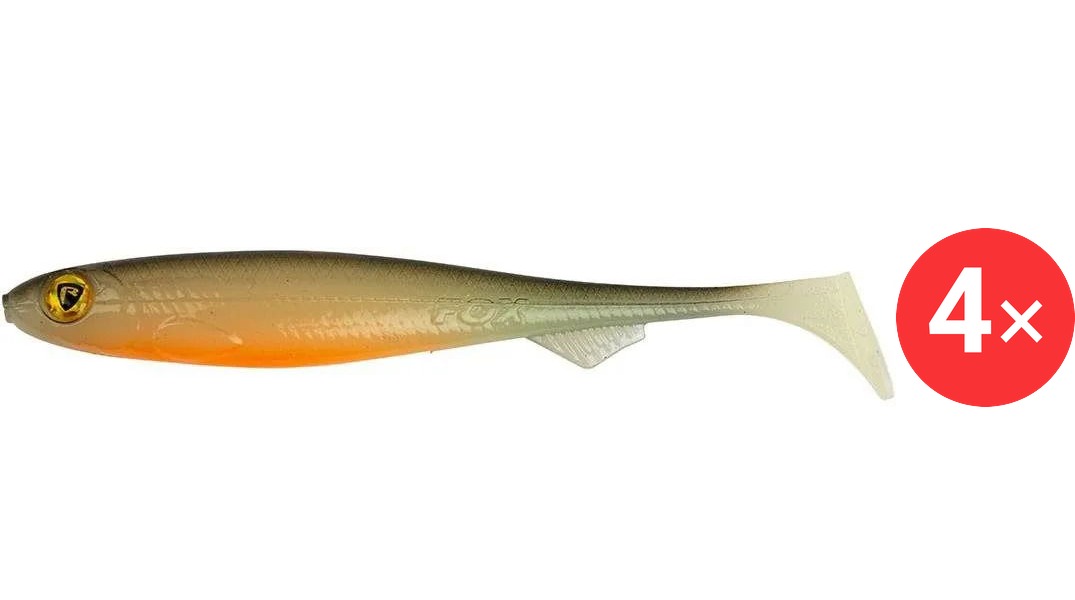 FOX Rage Slick Shad 9 cm UV Hot Olive 4 ks