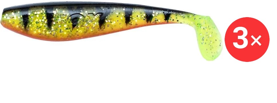 FOX Rage Zander Pro Shad 12 cm UV Perch 3 ks