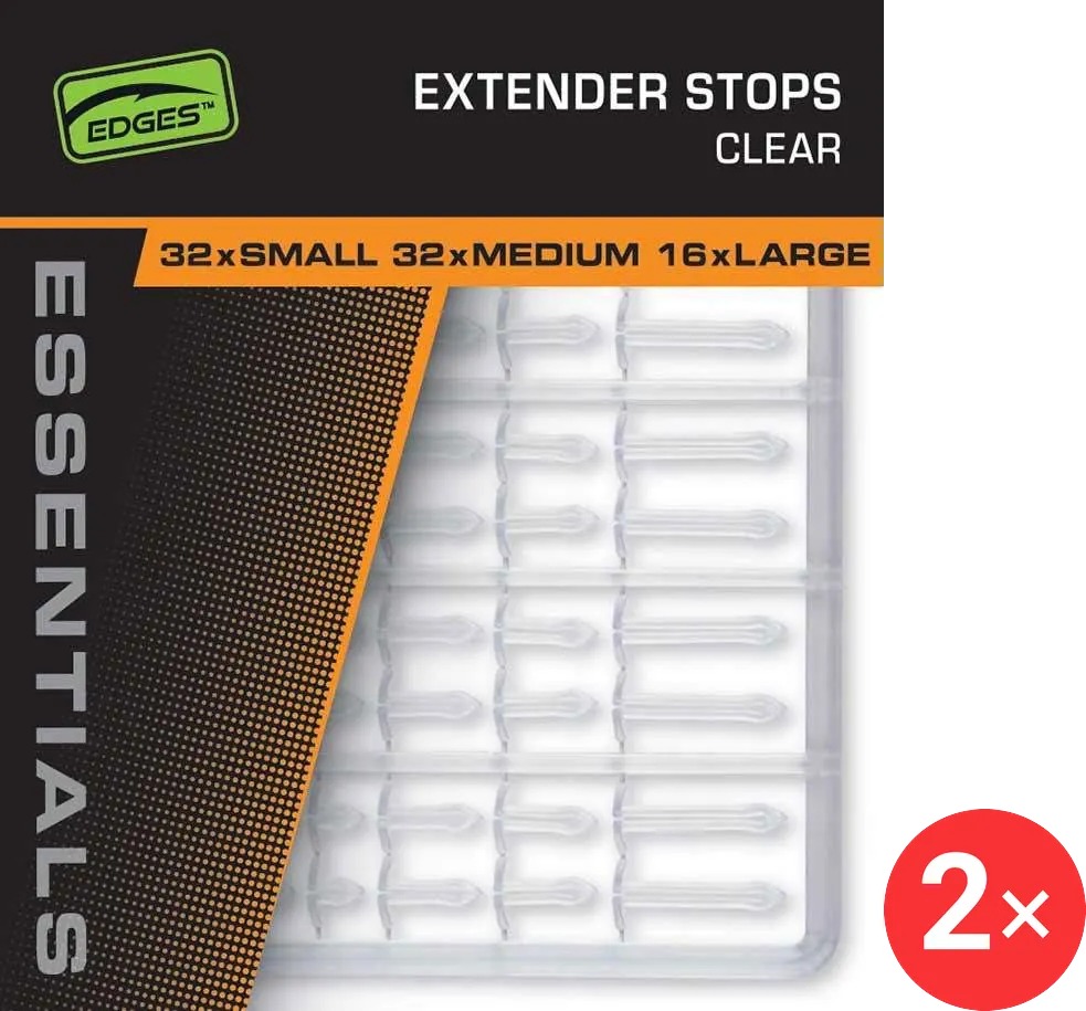 FOX Stoper Edges Essentials Extender Stops Clear 2 ks
