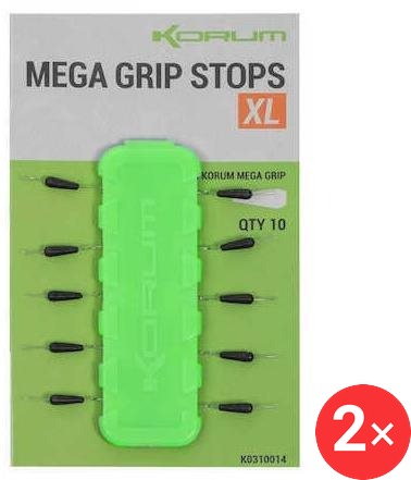 KORUM Stoper Mega Grip Stops XL, 2 × 10 ks