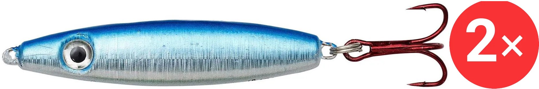 Kinetic Pilker Crazy Herring 2 × 28 g Blue/Crystal