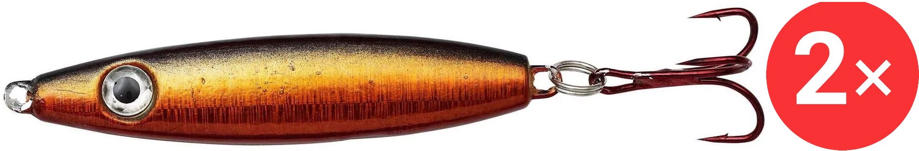 Kinetic Pilker Crazy Herring 2 × 28 g Copper/Crystal