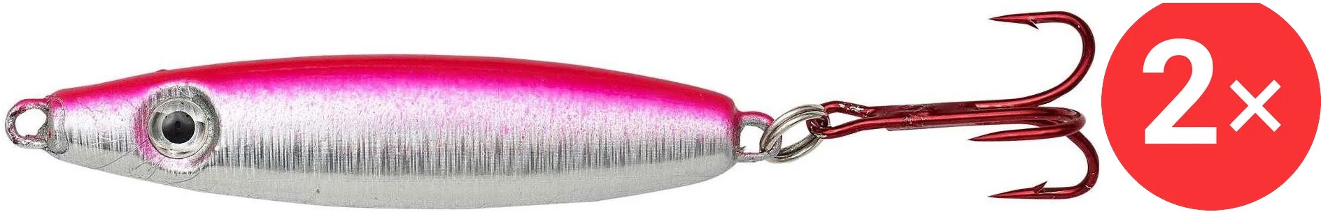 Kinetic Pilker Crazy Herring 2 × 28 g Pink/Crystal