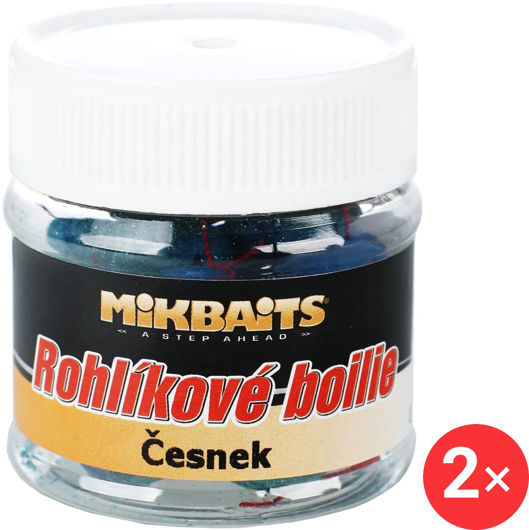 Mikbaits Rohlíkové boilie Česnek 2 × 50 ml