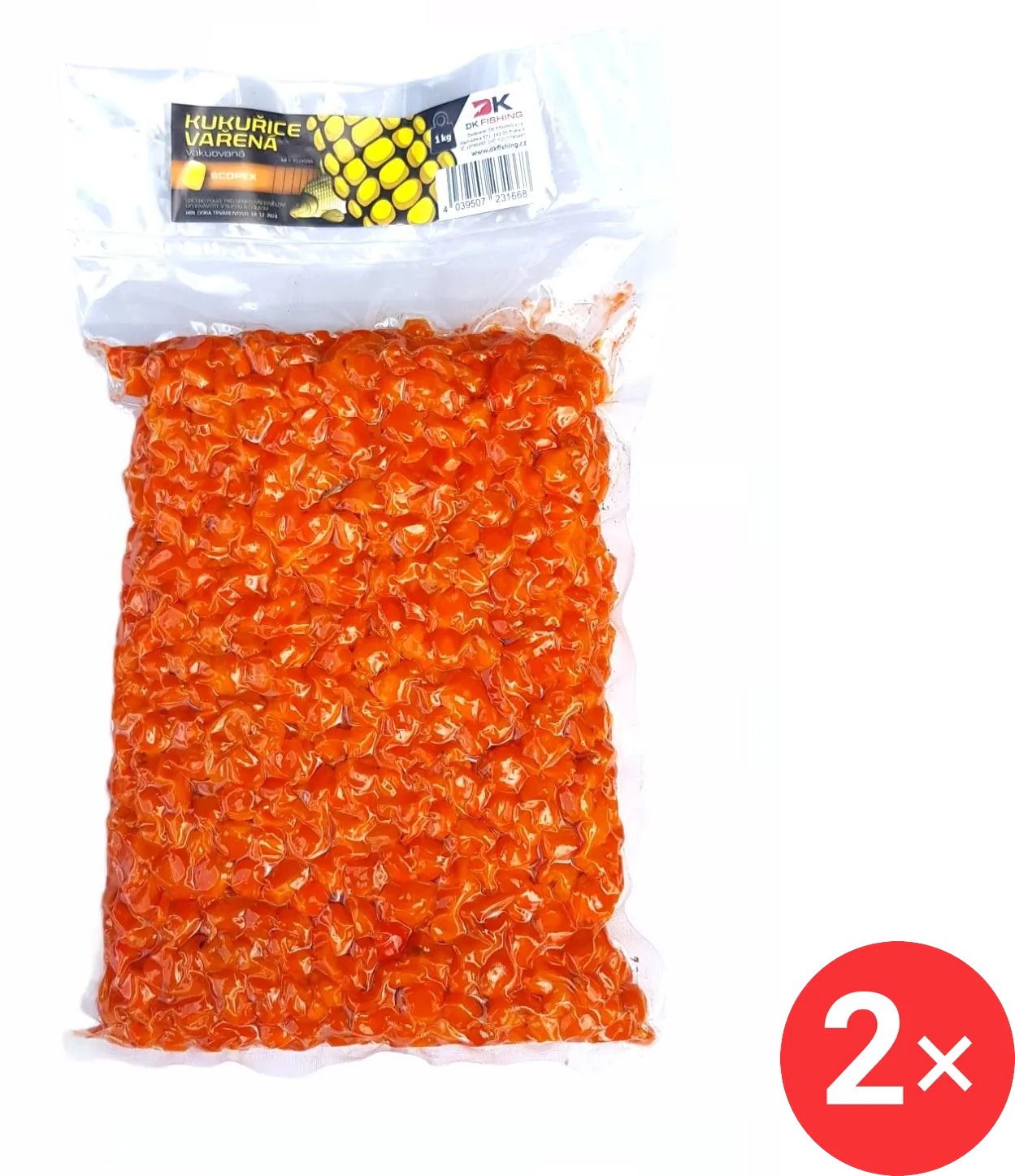 DK Fishing Partikl kukuřice Scopex 2 × 1 kg