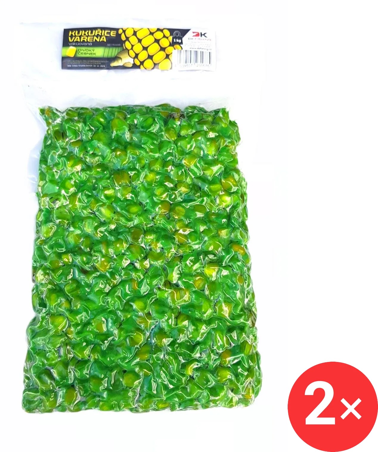 DK Fishing Partikl kukuřice Česnek 2 × 1 kg