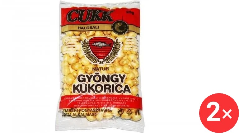CUKK Kukuřice foukaná 2 × 25 g Natur