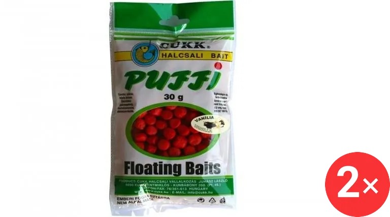 CUKK Chlebové Puffi Big 2 × 30 g Vanilka