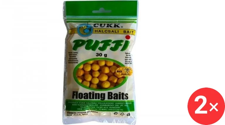 CUKK Chlebové Puffi Big 2 × 30 g Med