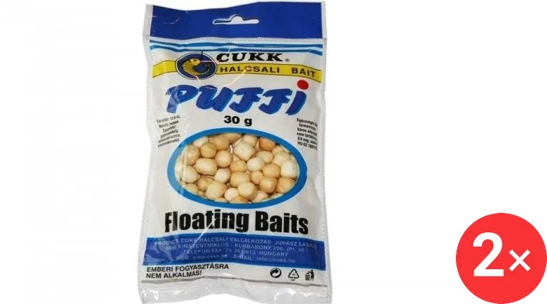 CUKK Chlebové Puffi Small 2 × 30 g Natur