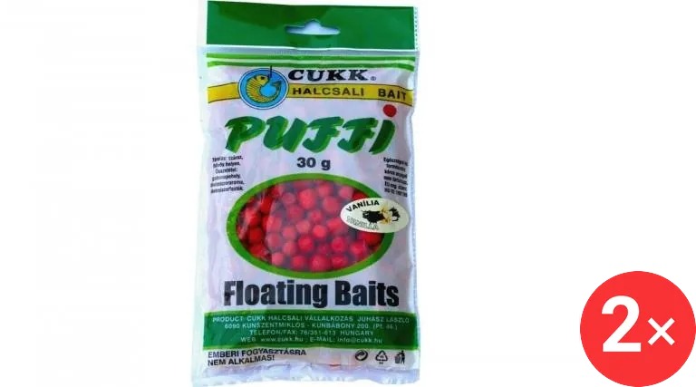 CUKK Chlebové Puffi Small 2 × 30 g Vanilka