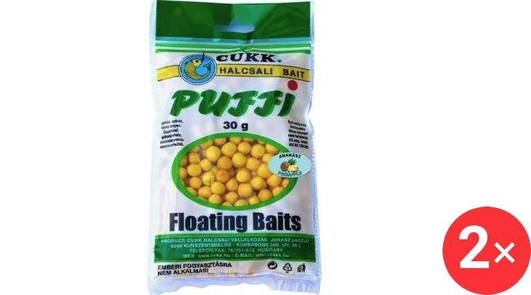 CUKK Chlebové Puffi Mini 2 × 30 g Jahoda