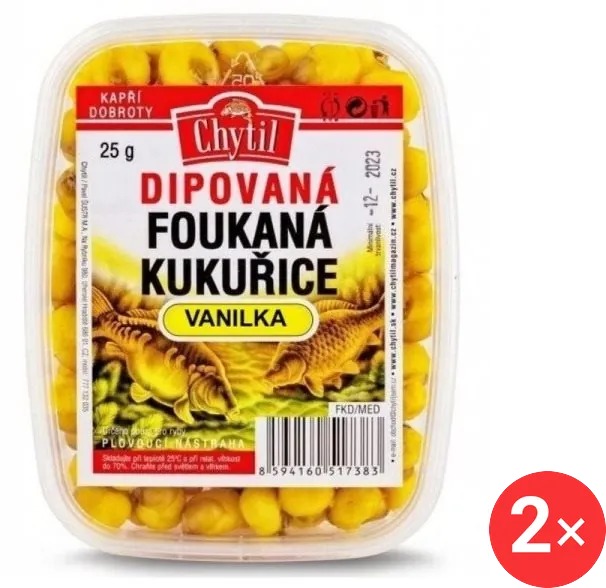 Chytil Dipovaná foukaná kukuřice 2 × 25 g Vanilka
