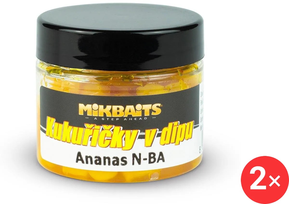 Mikbaits Kukuřičky v dipu Ananas N-BA 2 × 50 ml