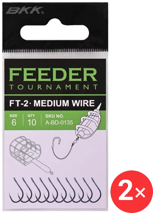 BKK Háček Feeder Tournament FT-2 Velikost 12 2 × 10 ks