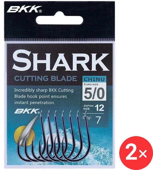 BKK Háček CHINU Shark Velikost 5/0 2 × 7 ks