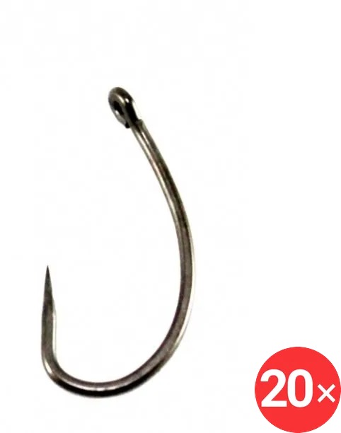 Zfish Teflon Hooks Curved Shank Barbless Velikost 6 2 × 10 ks