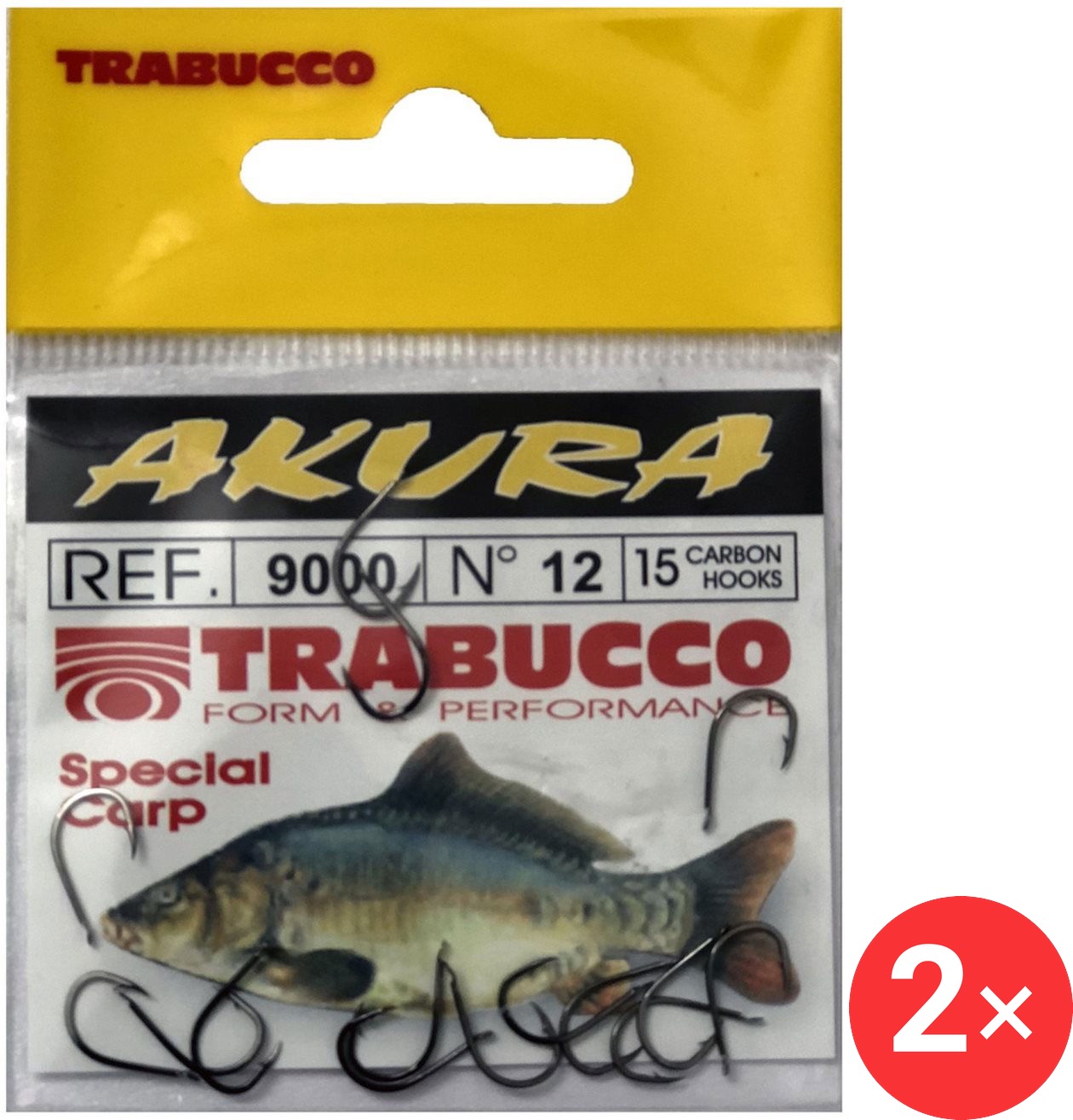 Trabucco Akura 9000 Velikost 8 2 × 15 ks