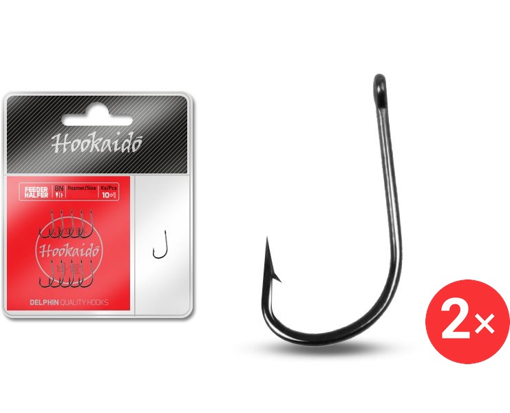 Delphin Háček HKD Feeder Halfer Velikost 12 2 × 10 + 1 ks