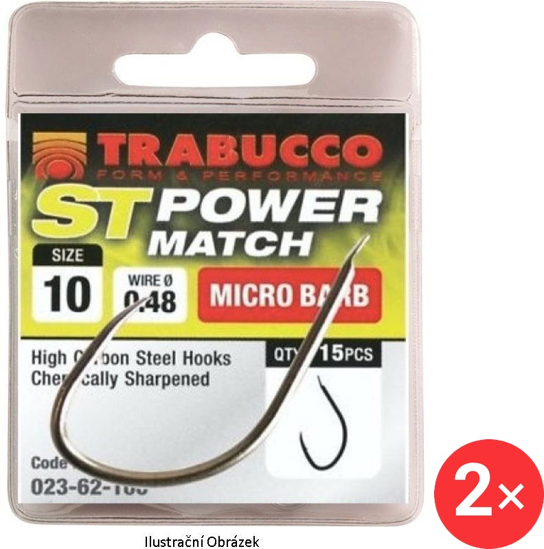 Trabucco ST Power Match Velikost 14 2 × 15 ks