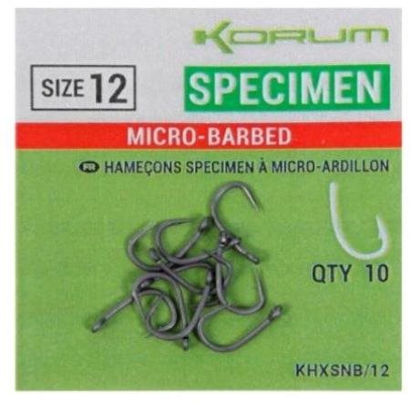 KORUM Háček Xpert Specimen Micro Hooks, velikost 8, 2 × 10 ks
