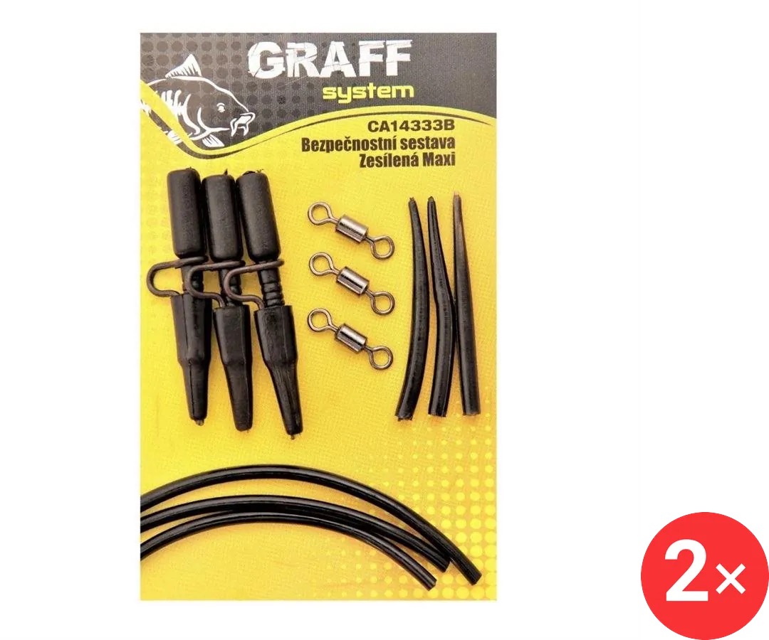 Graff Bezpečnostní sestava zesílená maxi 2 × Černá
