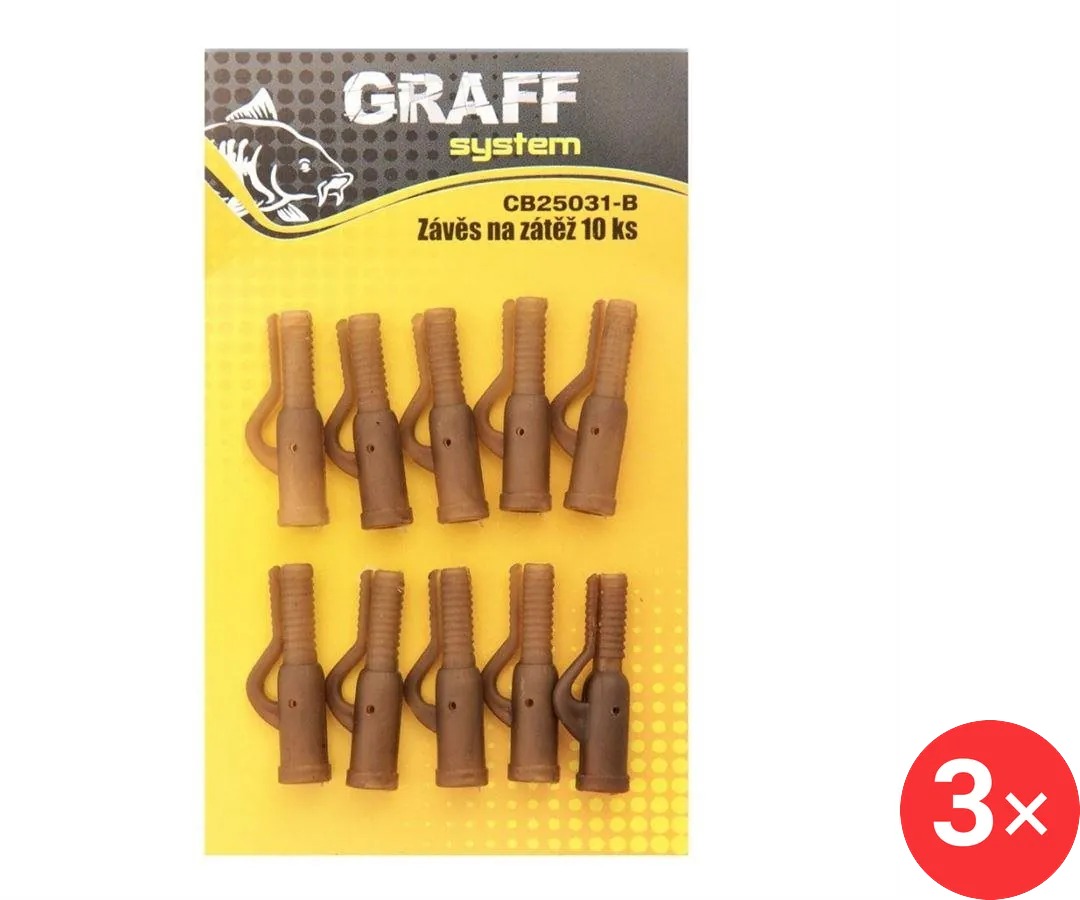 Graff Závěs na zátěž 3 × Hnědý