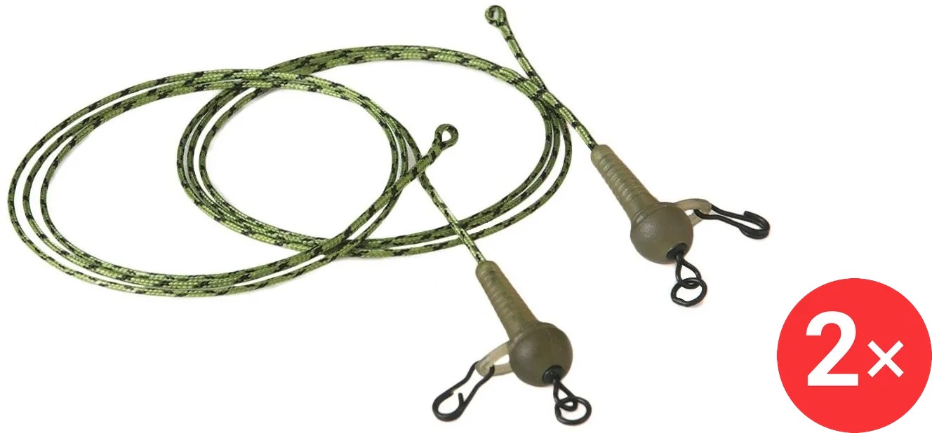 Extra Carp Lead Core System With Safety Sleeves 2 × 60 cm