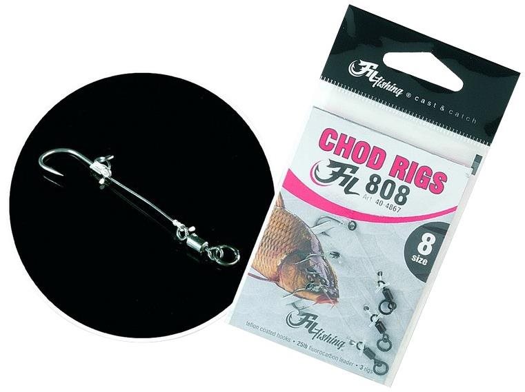 Fil Fishing Chod Rigs FIL808 11,3 kg 2 × Velikost 4 3 ks