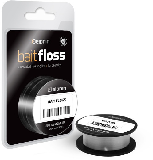 Delphin Hook Line Bait Floss Biela 20m 20lbs