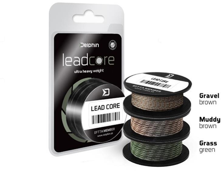 Delphin Leadcore Zelená Grass 5m 45lbs