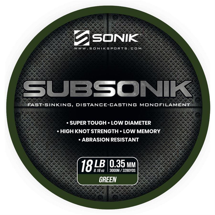 Sonik Subsonik Green 0,35mm 18lb 3000m