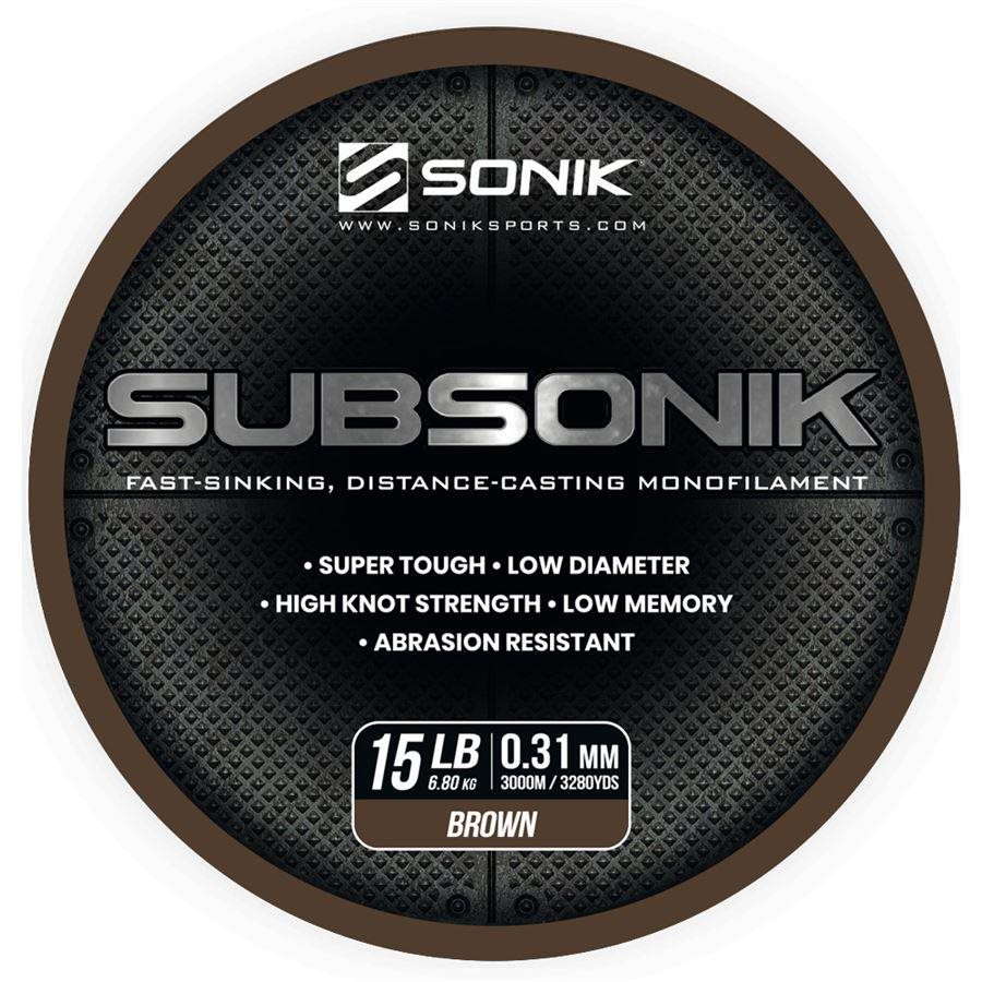 Sonik Subsonik Brown 0,31mm 15lb 3000m