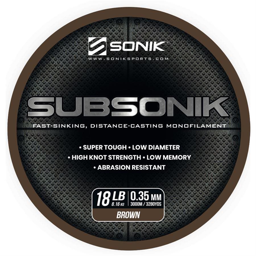 Sonik Subsonik Brown 0,35mm 18lb 3000m