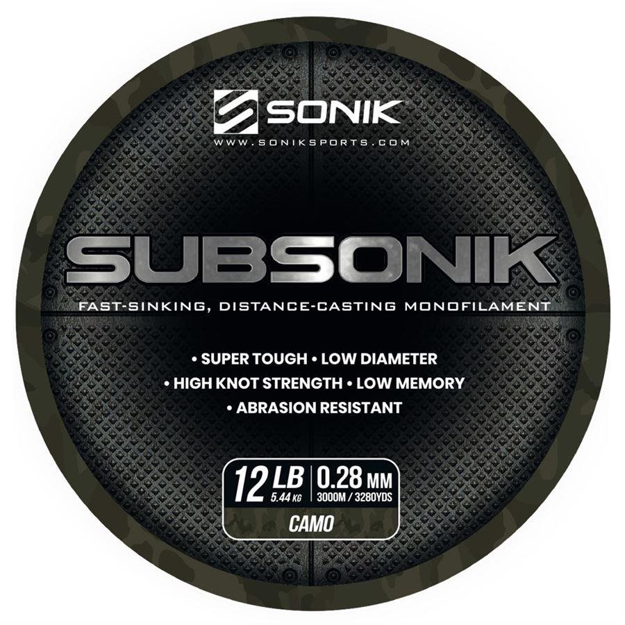 Sonik Subsonik Camo 0,28mm 12lb 3000m