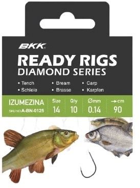 BKK Ready Rig Diamond Izumezina BN Velikost 12 0,14mm 70cm 10ks