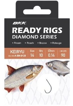BKK Ready Rig Diamond Keiryu BN Velikost 6 0,18mm 70cm 10ks