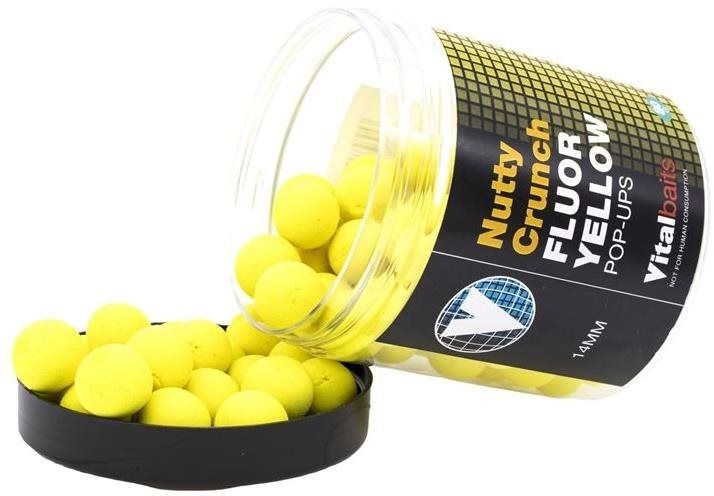 Vitalbaits Pop-Up Nutty Crunch Fluor Yellow 18mm 80g