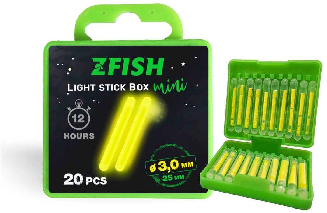 Zfish Chemické světlo MINI Box 3 × 25 mm, 20 ks