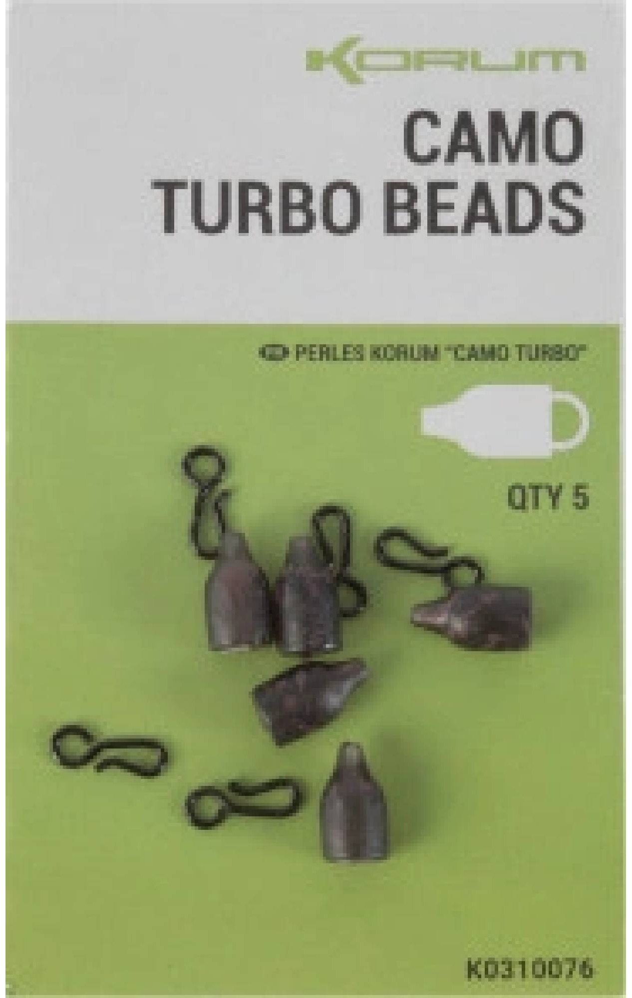 KORUM Zarážka Camo Turbo Bead 5 ks