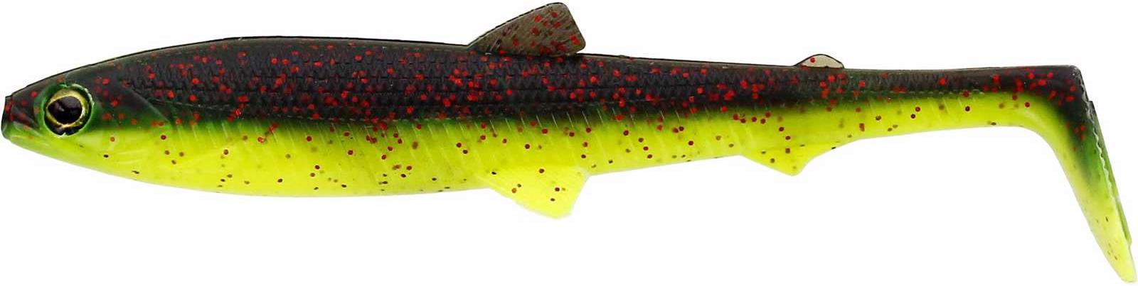 Westin BullTeez Shadtail 12,5 cm, 16 g, Black/Chartreuse 2 ks