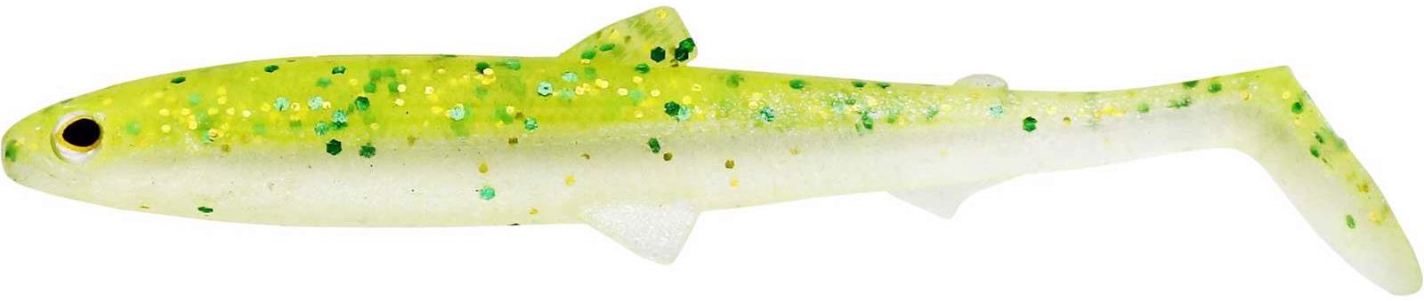 Westin BullTeez Shadtail 12,5 cm, 16 g, Sparkling, Chartreuse 2 ks