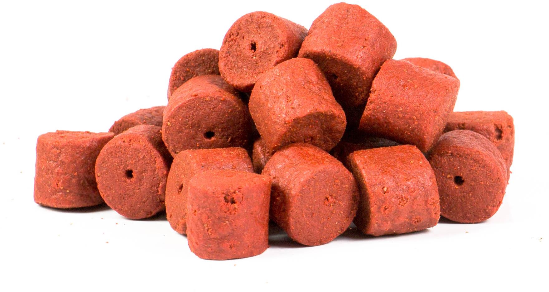 Mikbaits Pelety Combo Red fish Halibut 2,5 kg, 14 mm + lososový olej 100 ml