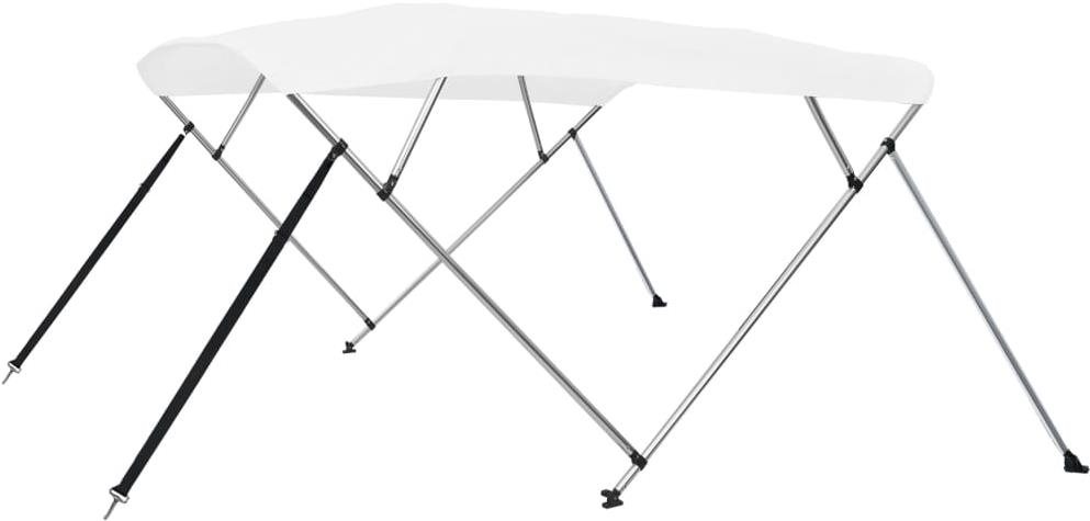 SHUMEE Bimini stříška se 4 oblouky, bílá, 243 × 196 × 137 cm